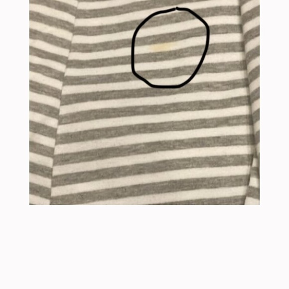 Mossimo Supply Co. Gray Striped Midi Dress - Picture 7 of 7